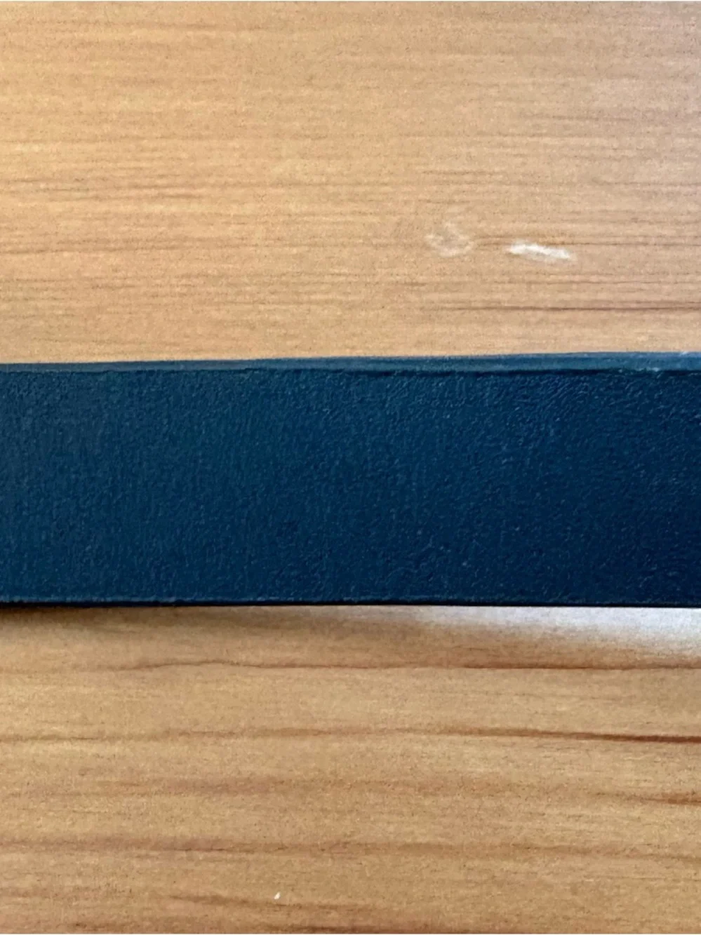 Boden Classic Leather Navy Skinny Belt Size Large Gold Square Buckle